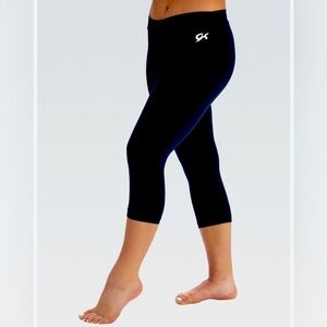GK Elite Girl’s Black Capri Leggings NWT Size 14 AS